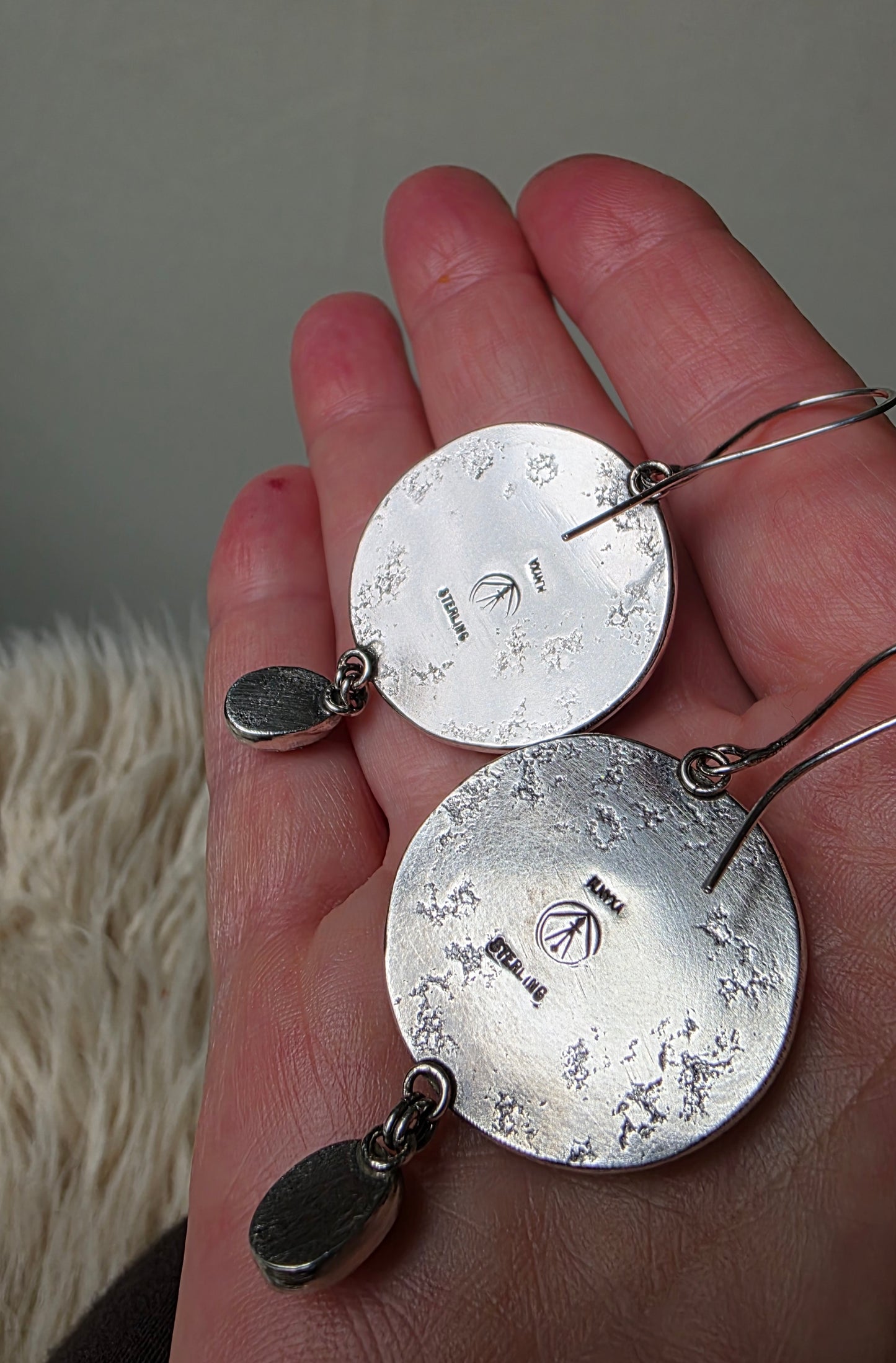 HEAD OF MEDUSA Earrings - Silver Sheen Obsidian and All Sterling Silver
