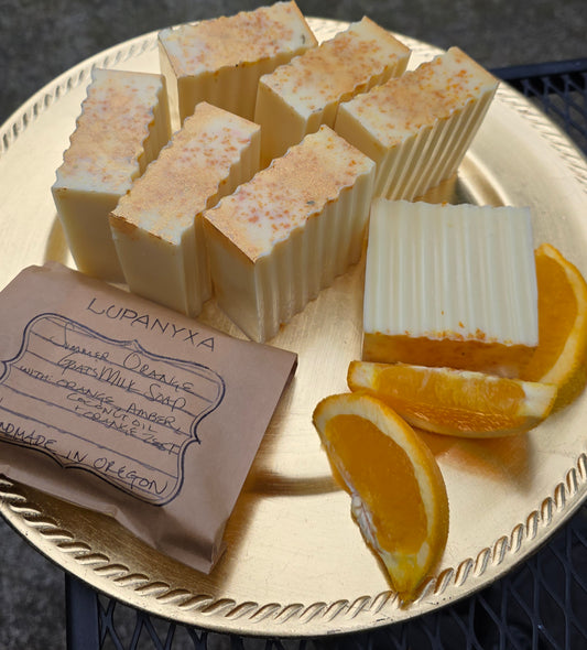 xtras - Handmade Artisan Bar Soap SUMMER ORANGE (BUNDLE of 2 Bars for $16)