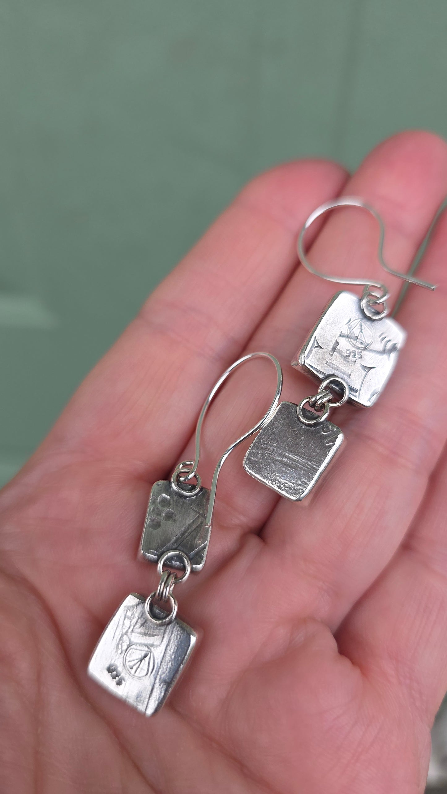 x RADICAL RAINBOW Earrings - Rutilated Quarts Doublets in Fine and Sterling Silver