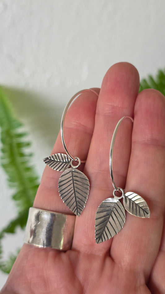 FEATHERWEIGHT Hoop Earrings - All Sterling Silver