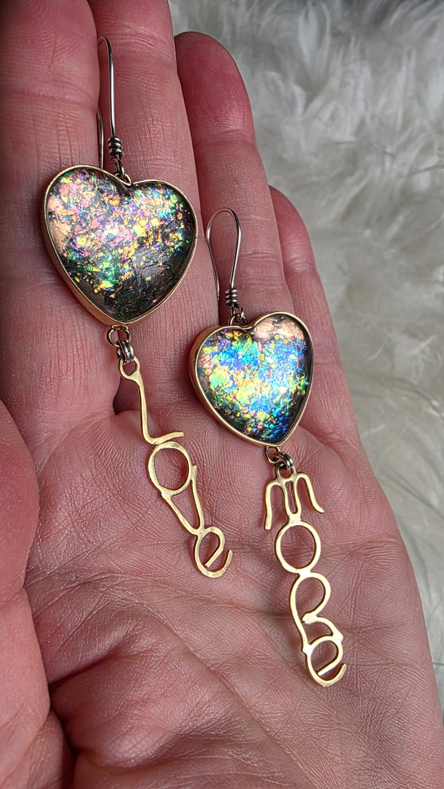 LOVE MORE MORE LOVE Earrings - Mixed Metals
