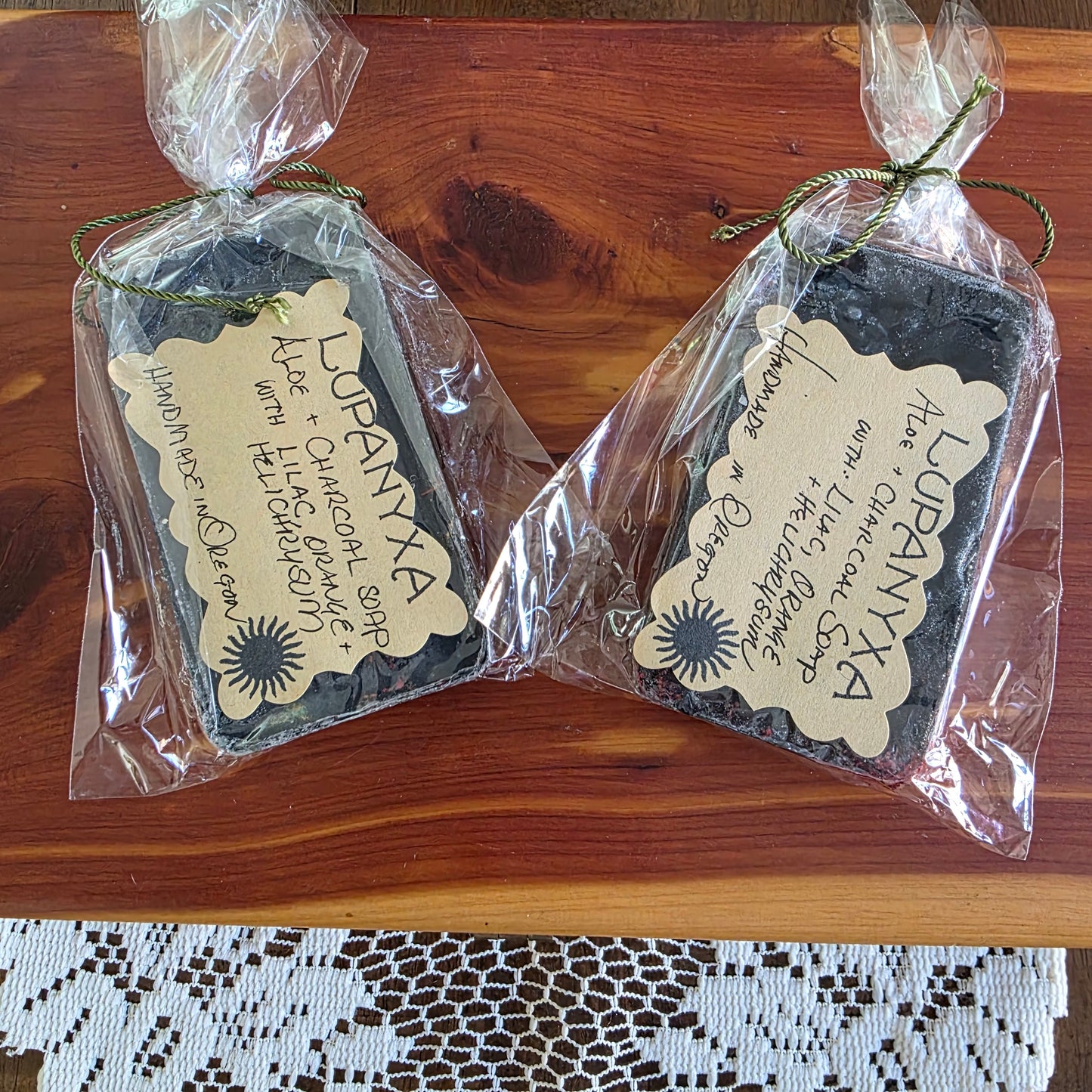 xtras BUNDLE OF 2 HANDMADE ALOE & CHARCOAL SOAP