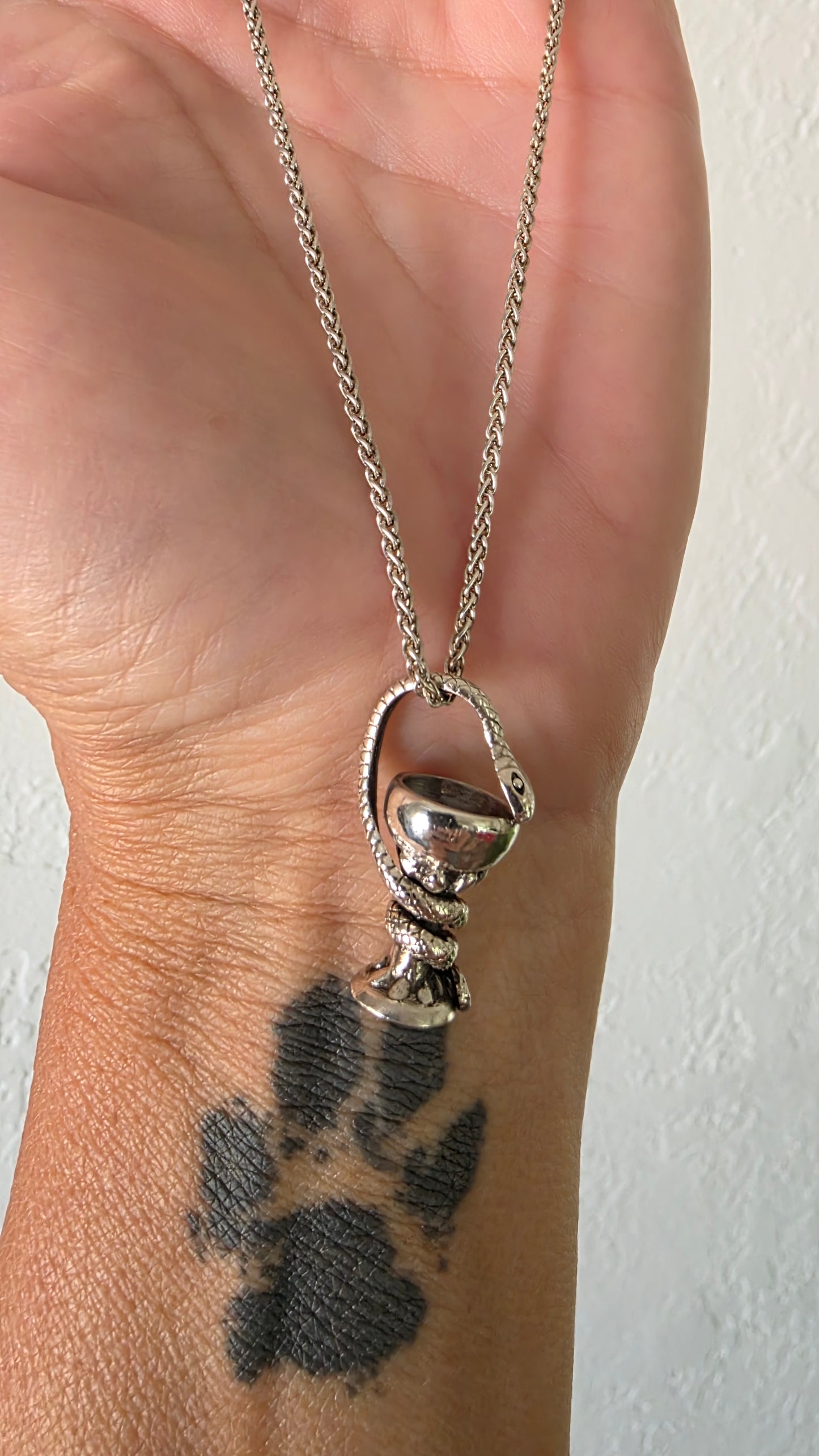 BOWL OF HYGEIA Pendant Only - Sterling Silver