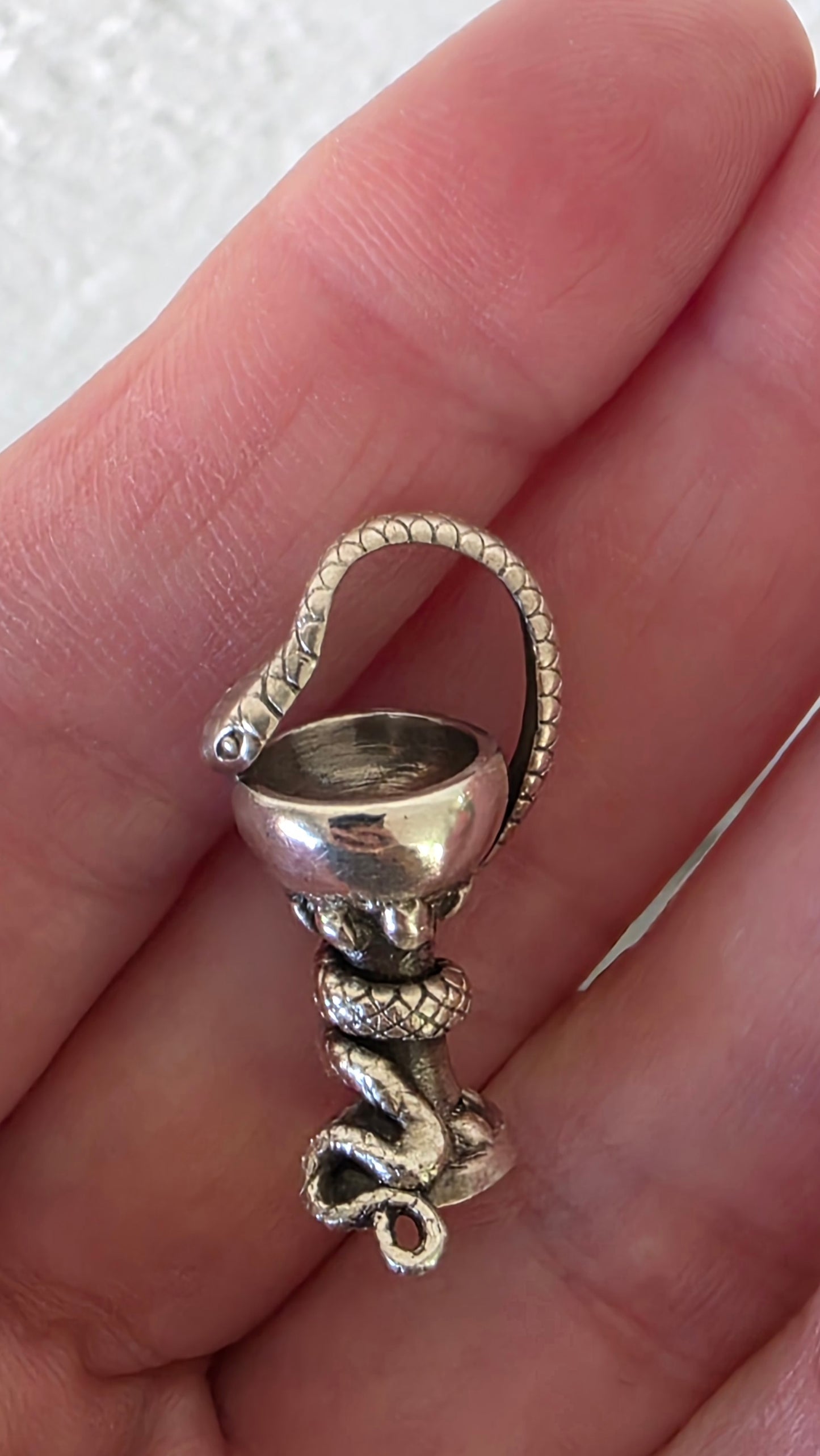 BOWL OF HYGEIA Pendant Only - Sterling Silver