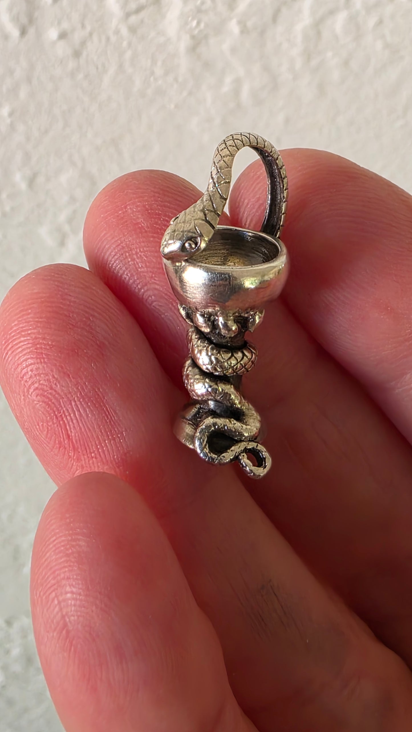 BOWL OF HYGEIA Pendant Only - Sterling Silver