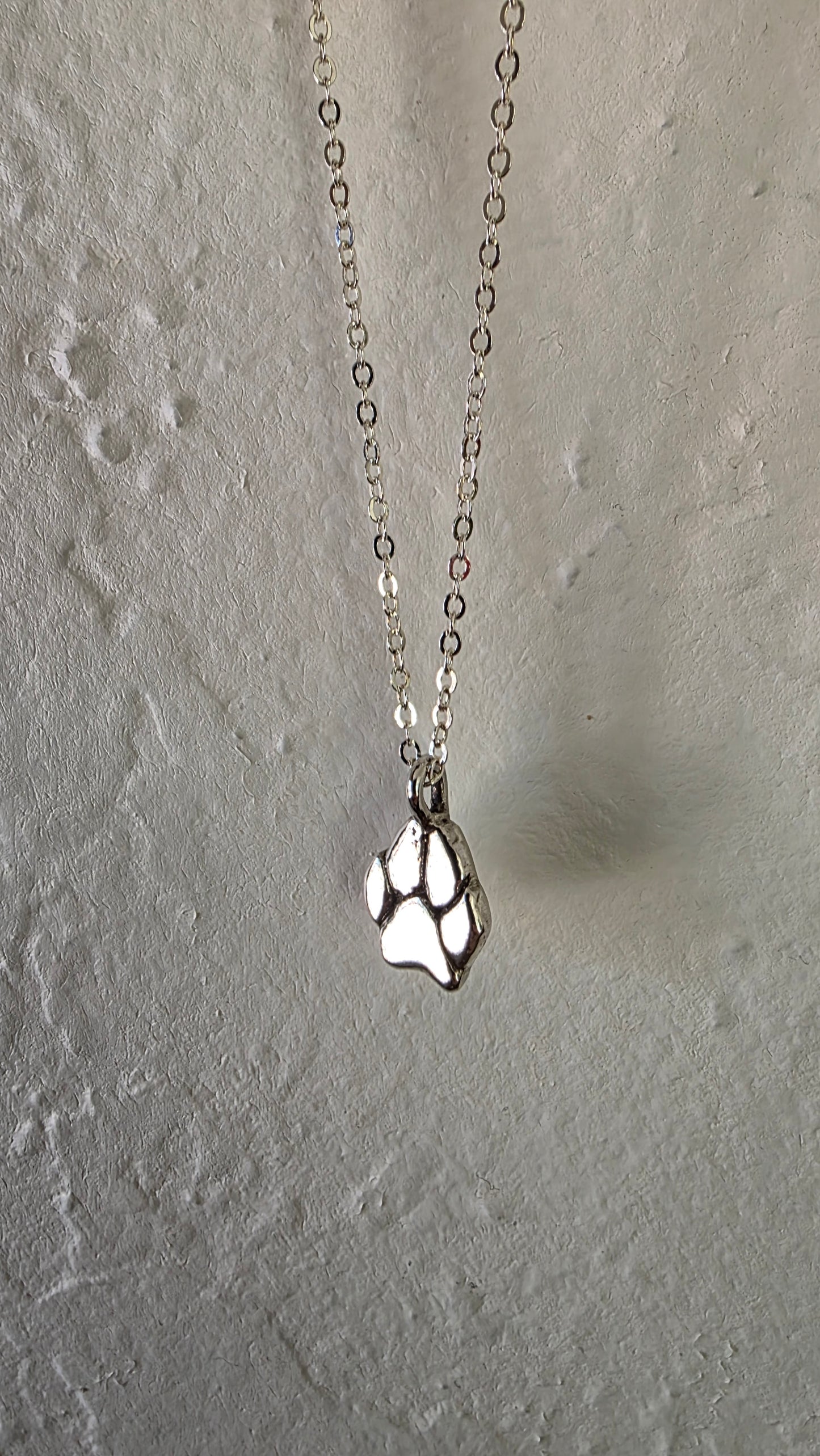 DOG PAW Necklace - All Sterling Silver