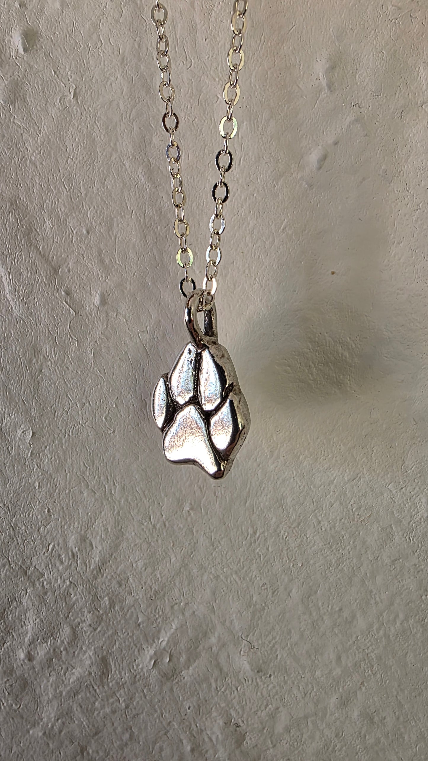 DOG PAW Necklace - All Sterling Silver
