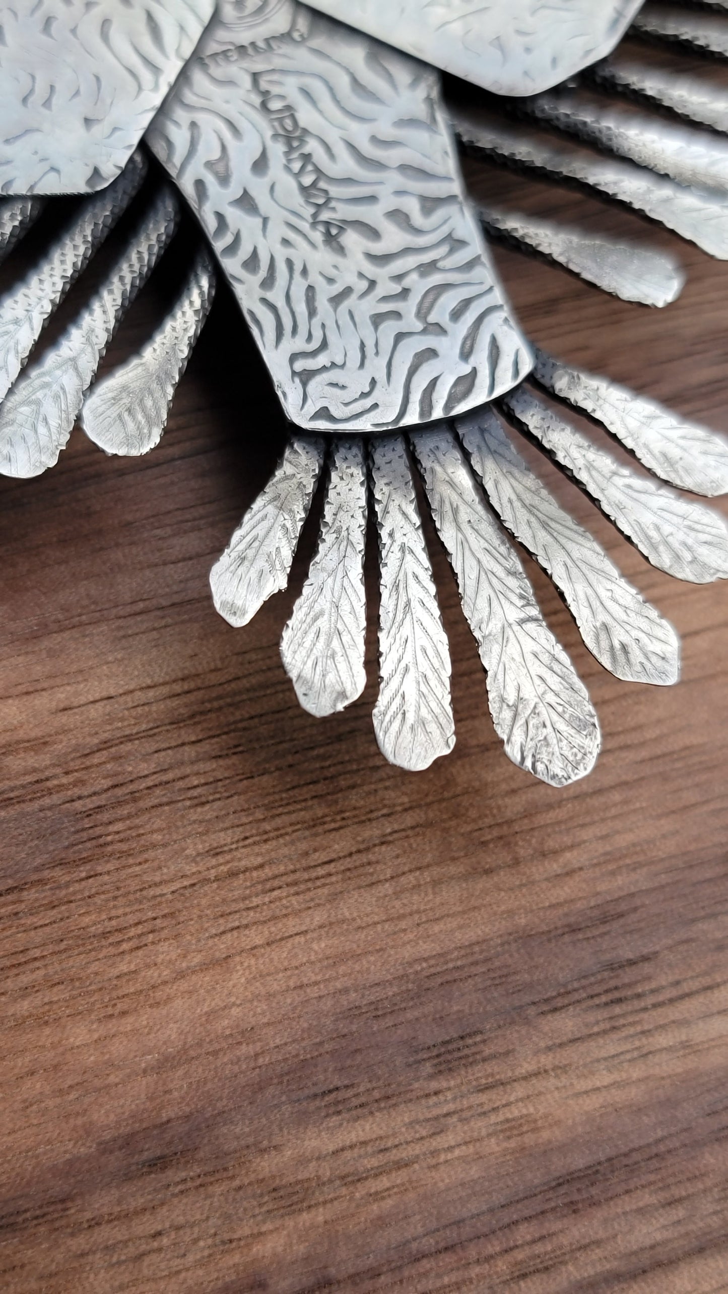 x The SUPERB OWL:::NIGHT FLIGHT Statement Necklace - Handcrafted with Apache Gold in Fine and Sterling Silver